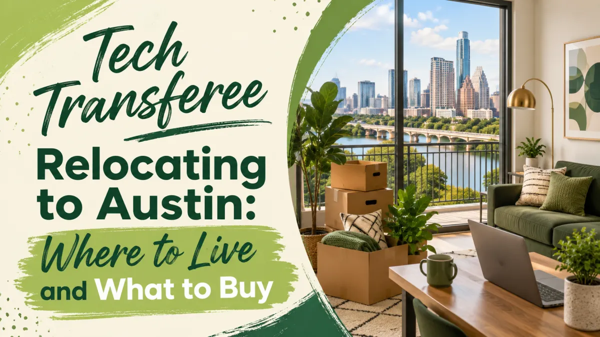 Tech Transferee Relocating to Austin: Where to Live and What to Buy