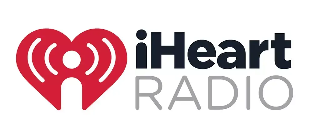 A logo featuring iHeart Radio