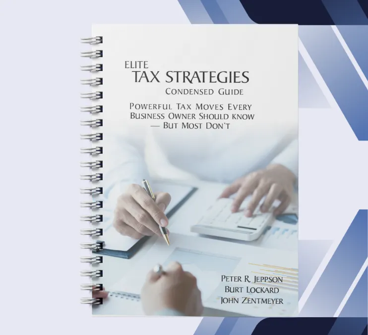 Tax strategies guide for business owners with financial planning and accounting concept