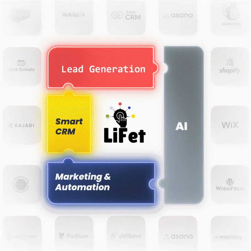 Smart CRM for Automation and AI Powered by LiFet Media