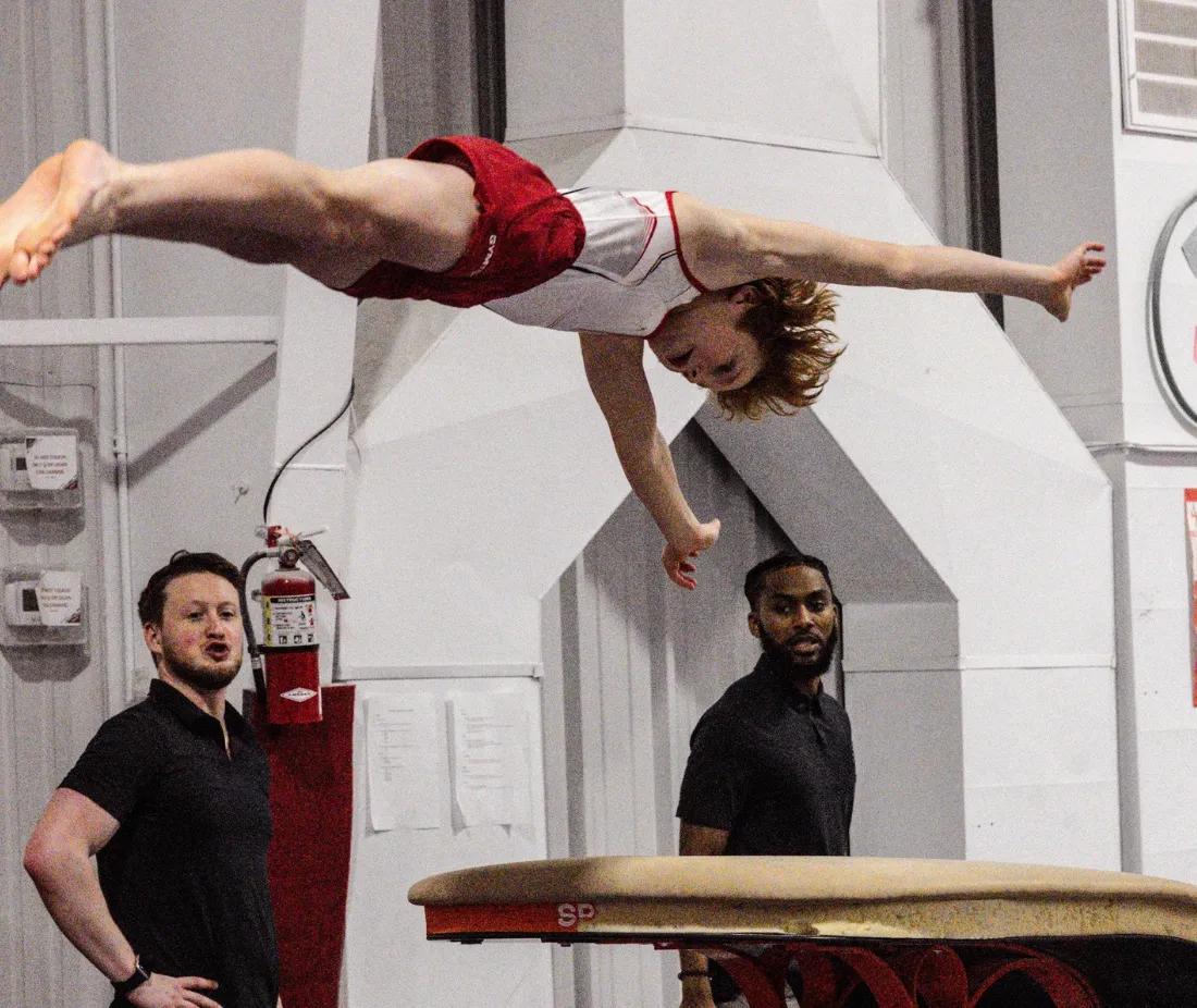 Competitive gymnastics team at Discovery Gymnastics