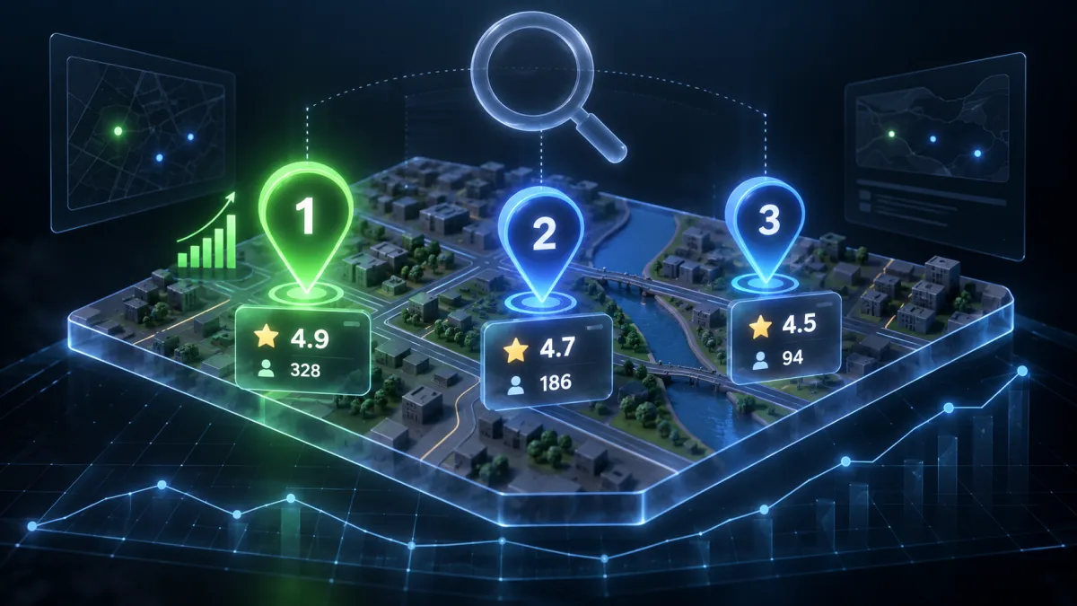how many google reviews to rank map pack