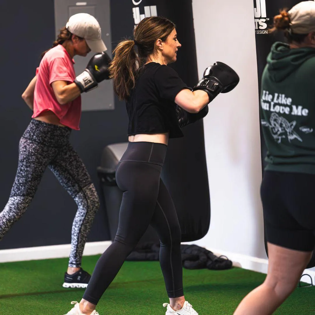 Clients Hitting Heavy Bags