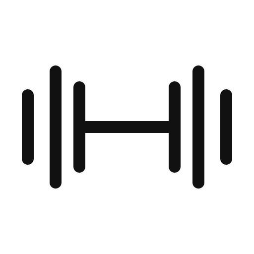 Barbell icon for get stronger