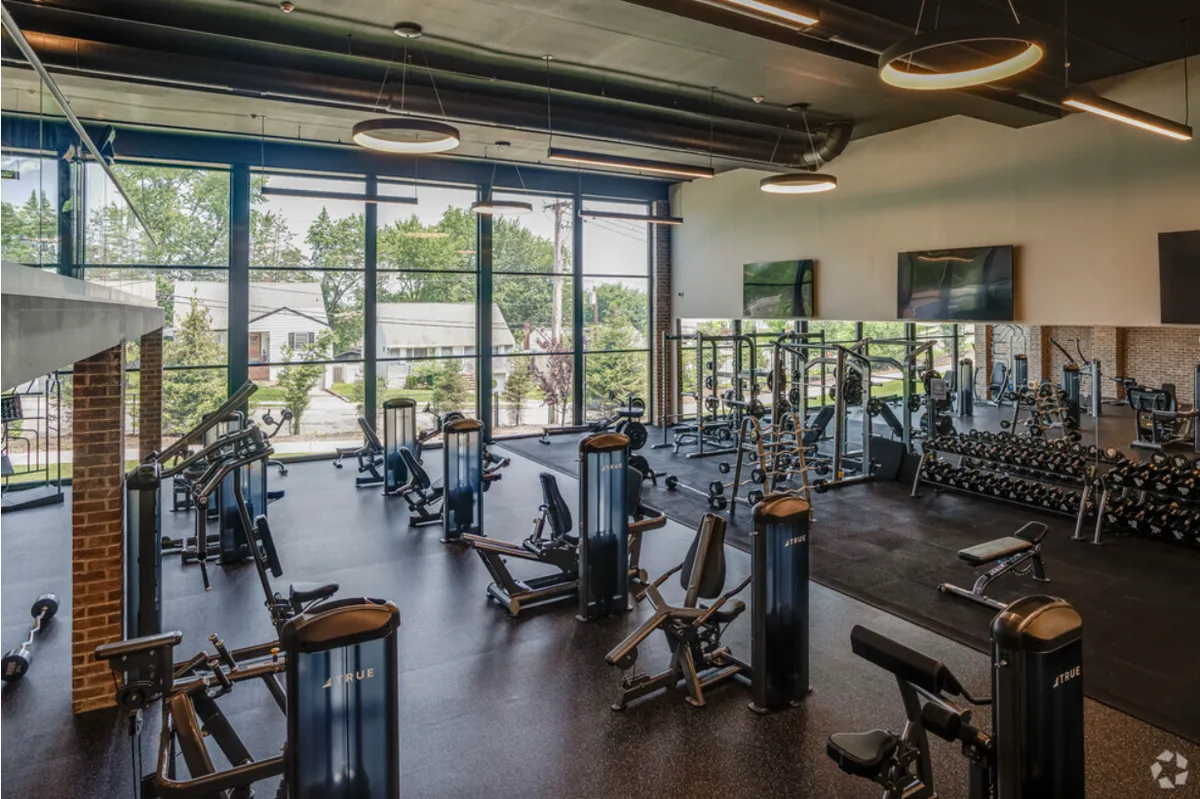 weight and machine training area