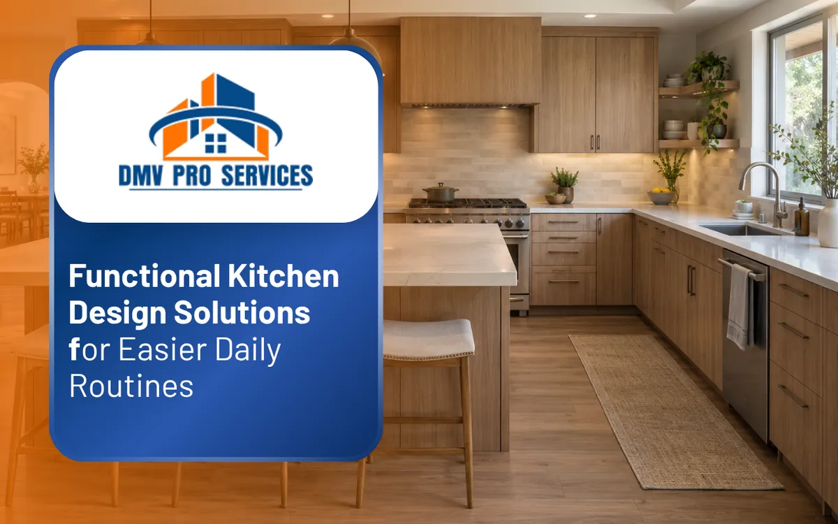Functional kitchen design with an efficient layout and clear work zones