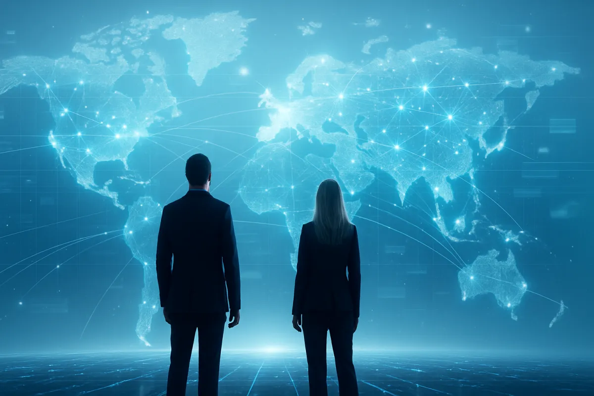 a group of people standing next to each other