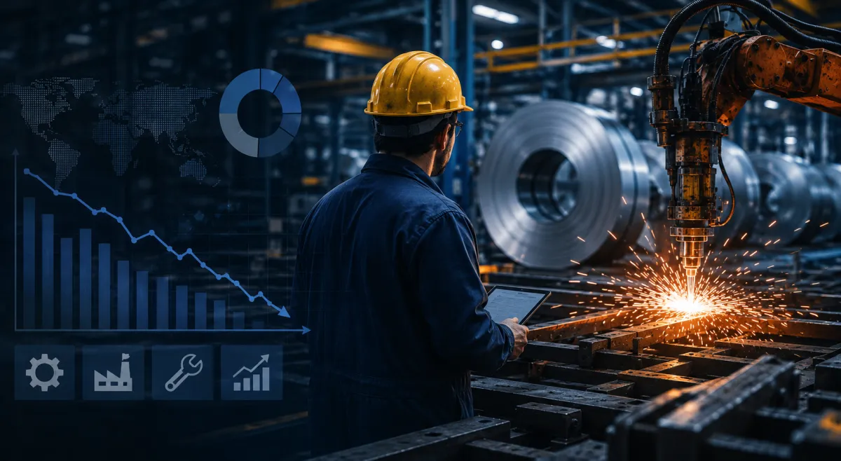 La industria metalúrgica sigue en retroceso y opera en uno de los niveles más bajos históricamente