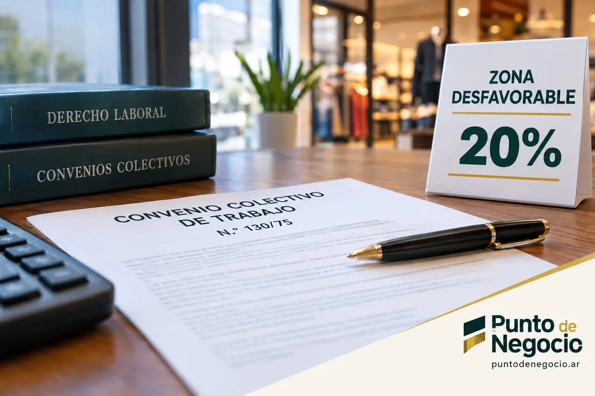 Convenio por el 20% para el Comercio