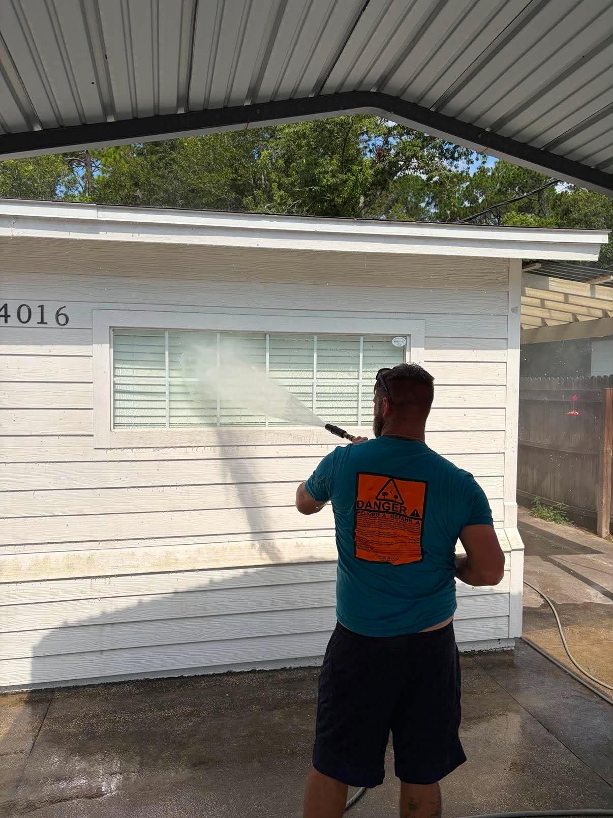 Bright Shine Solutions exterior cleaning and gutter services in St. Augustine FL