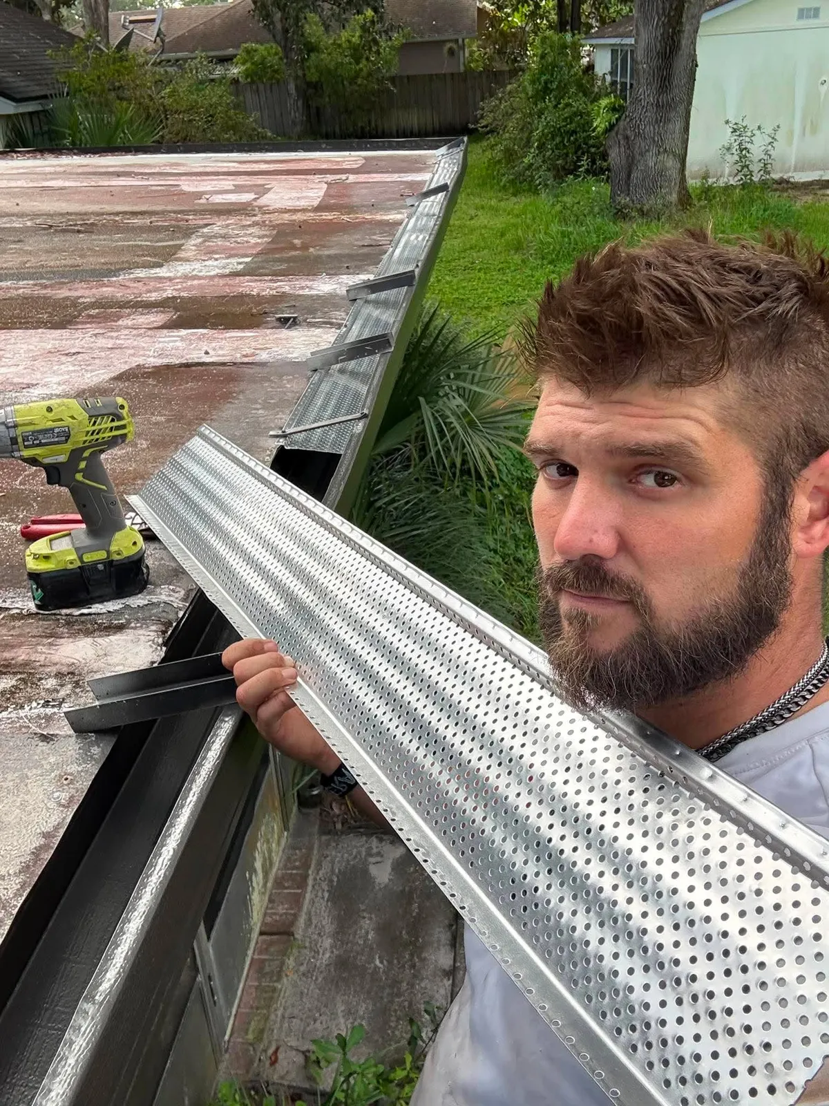 Seamless gutter installation in St. Augustine FL