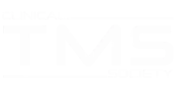 Clinical TMS society logo in white 