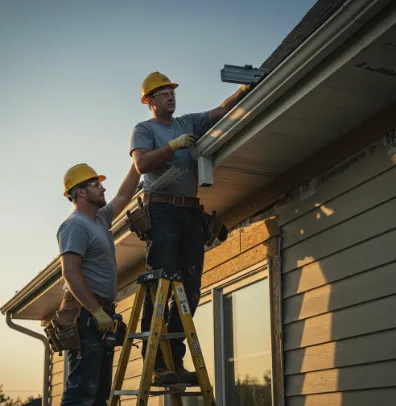 House with new gutters