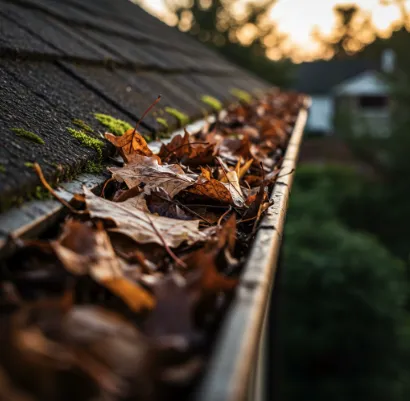 House with new gutters