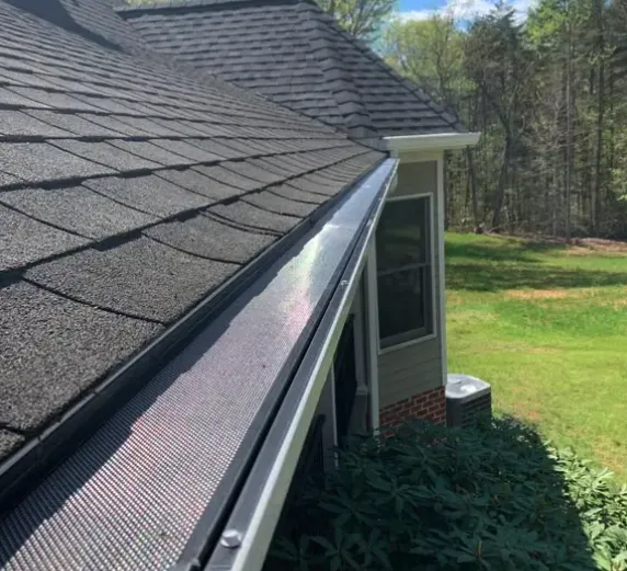 House with new gutters