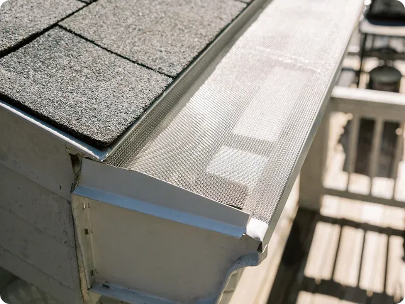 House with new gutters