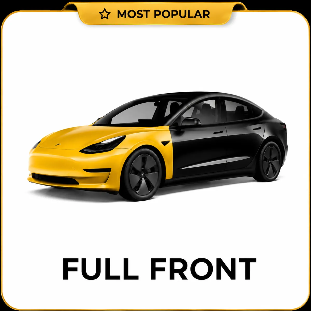 Full front paint protection film coverag