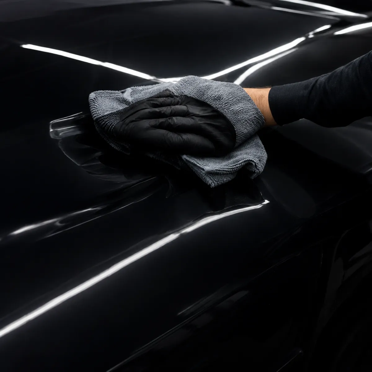 Professional ceramic coating application for vehicle paint