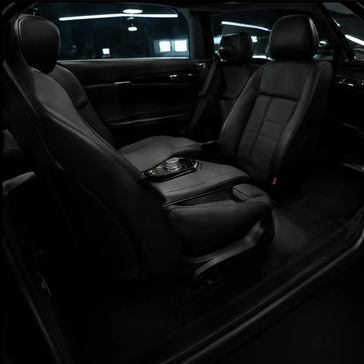 Professionally deep-cleaned vehicle interior