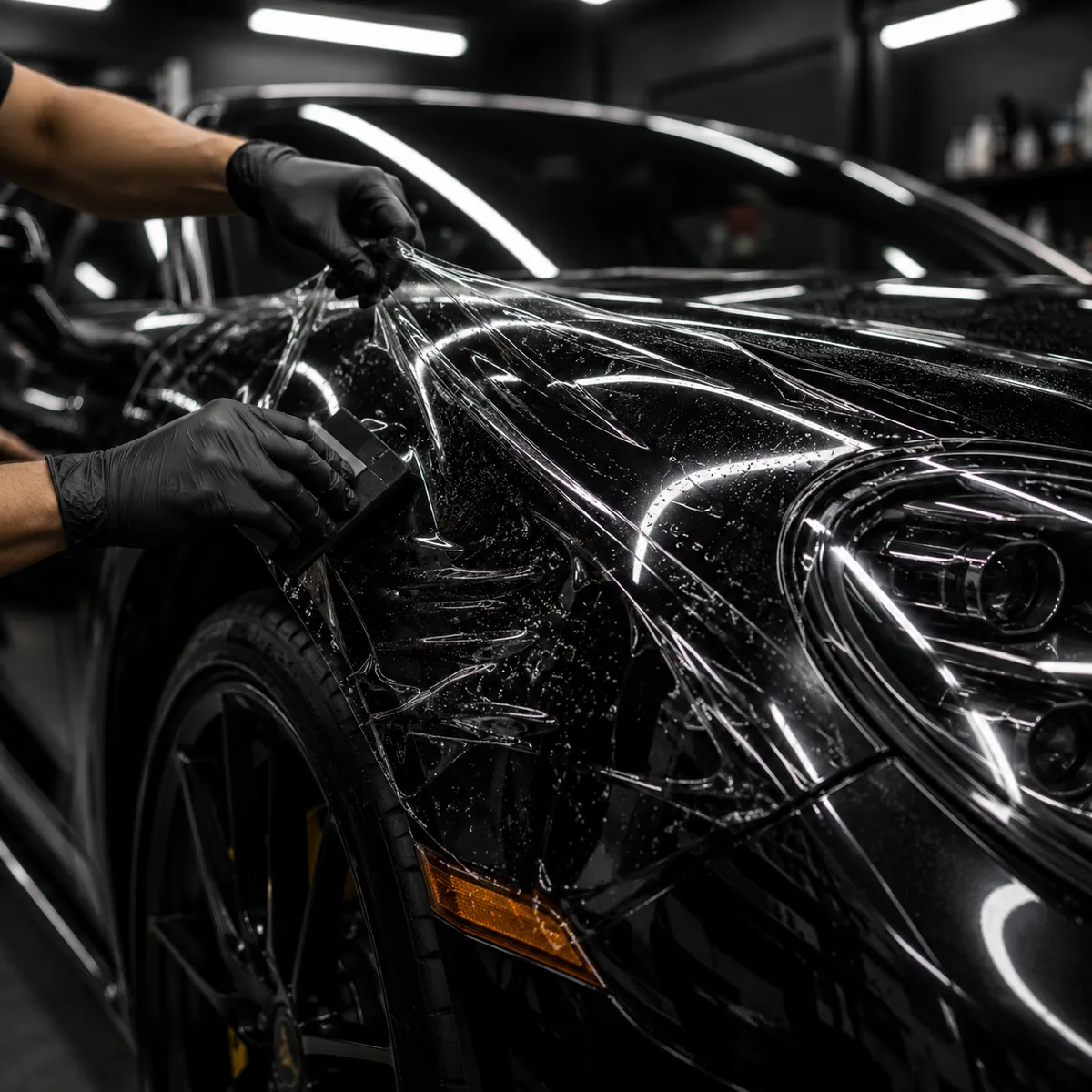 Paint protection film for rock chip and road debris protection