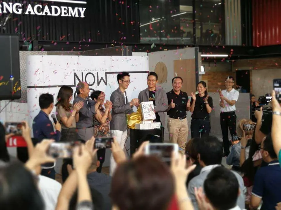 Marcus Teoh's 1st Book Now or Never Book Launch at Feruni Tiling Academy