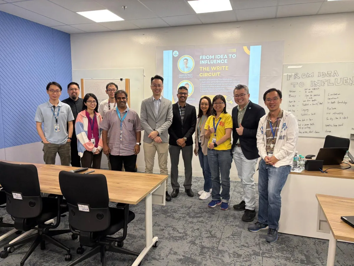 Marcus Teoh Co-Conducted Idea to Influence Book Writing Workshop for members 10:10 Book Club, Intel Penang, Malaysia
