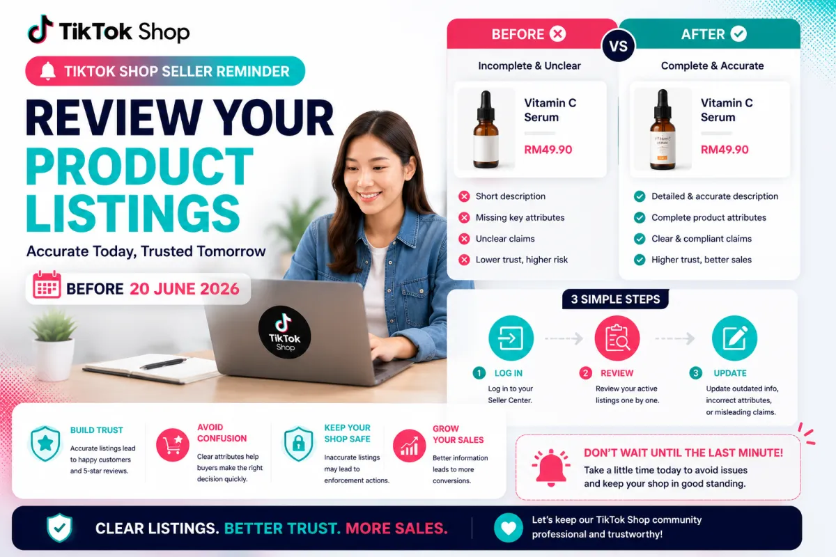 Quick Reminder: Review Your Product Listings Before 20 June 2026