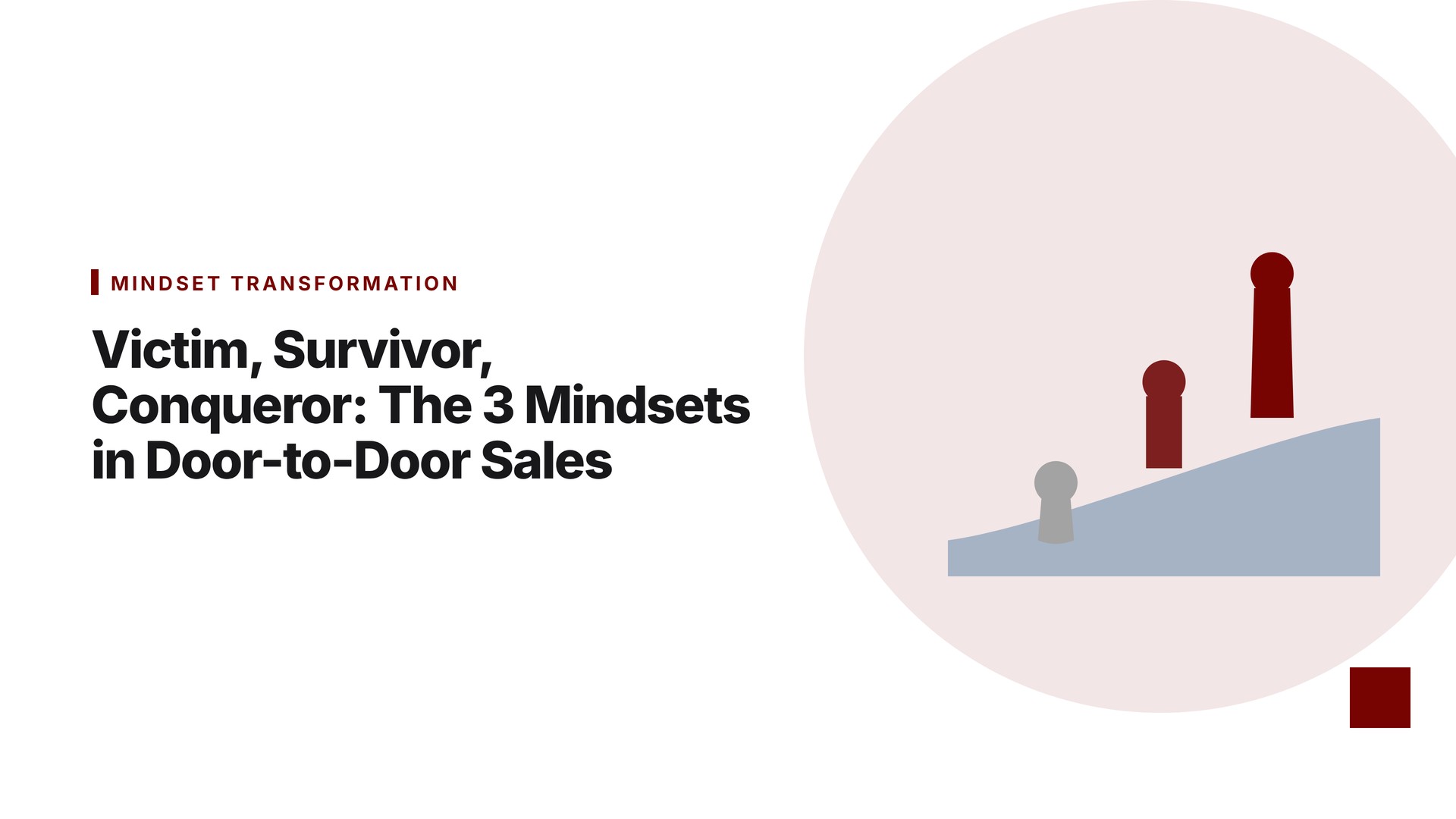 Victim, Survivor, Conqueror: The 3 Mindsets in Door-to-Door Sales