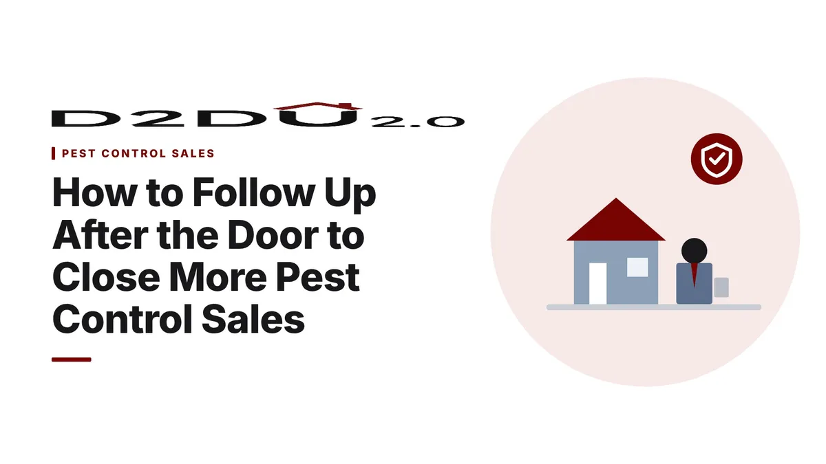 How to Follow Up After the Door to Close More Pest Control Sales