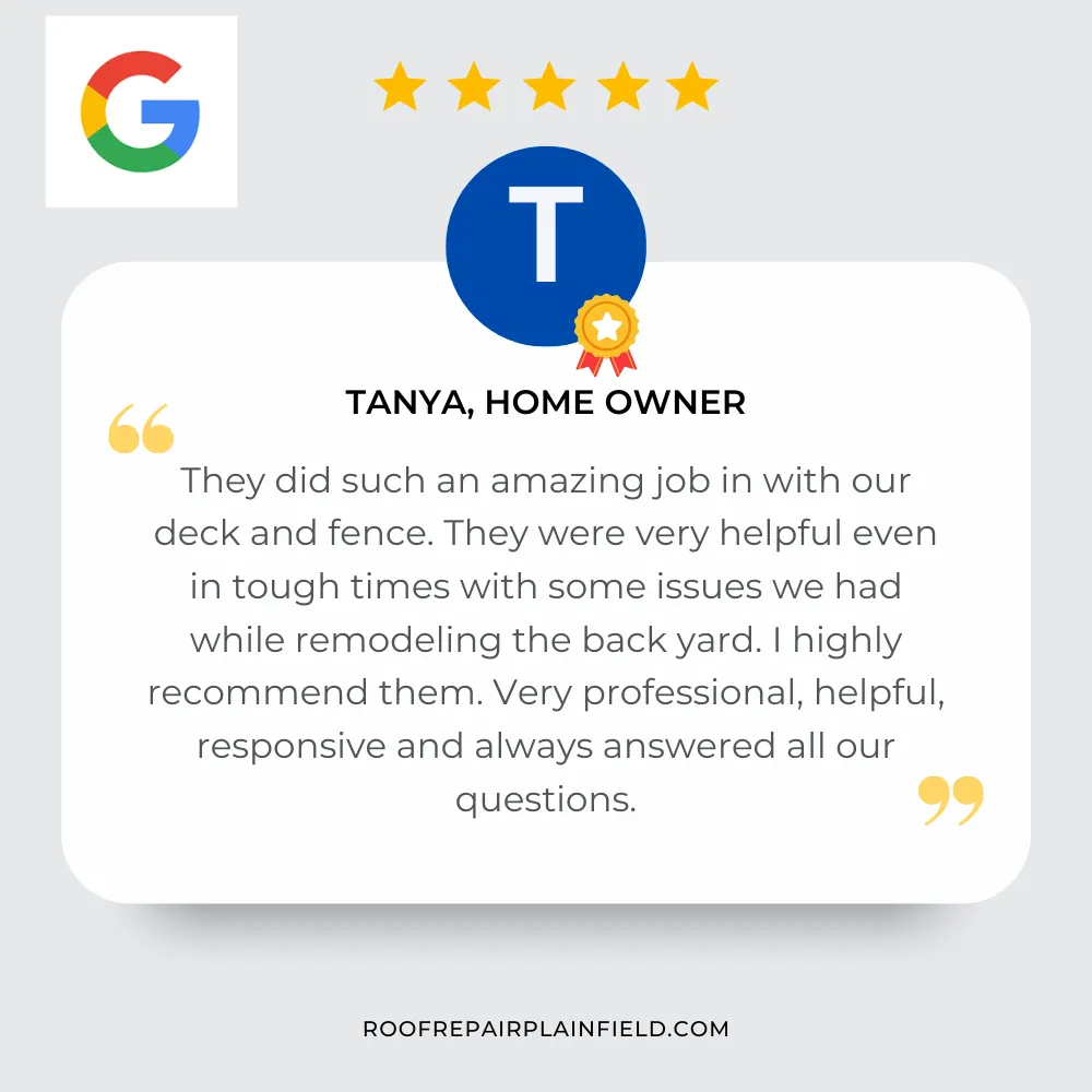 roofing repair service plainfield il google review