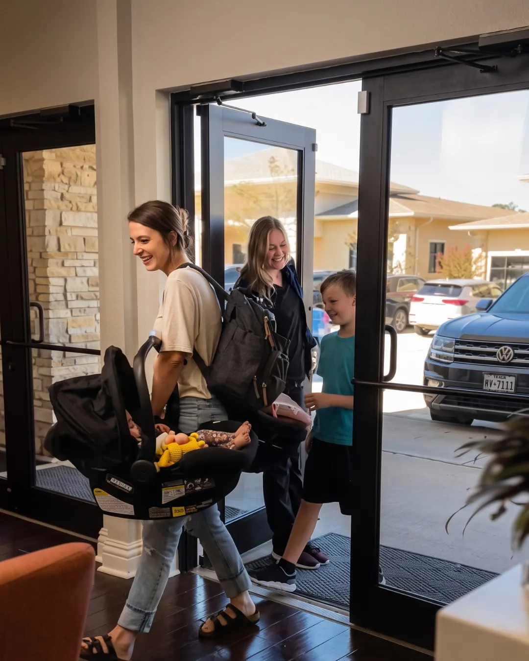 Happy family enjoying a personalized wellness experience