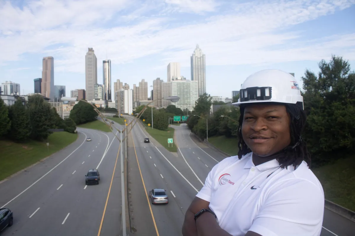 Safety audit being conducted on active construction jobsite