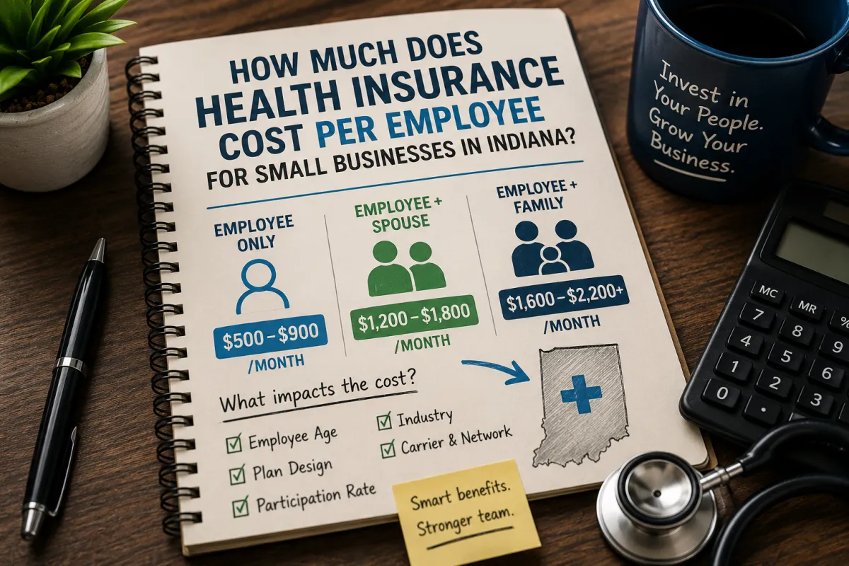 How Much Does Health Insurance Cost Per Employee for Small Businesses in Indiana?