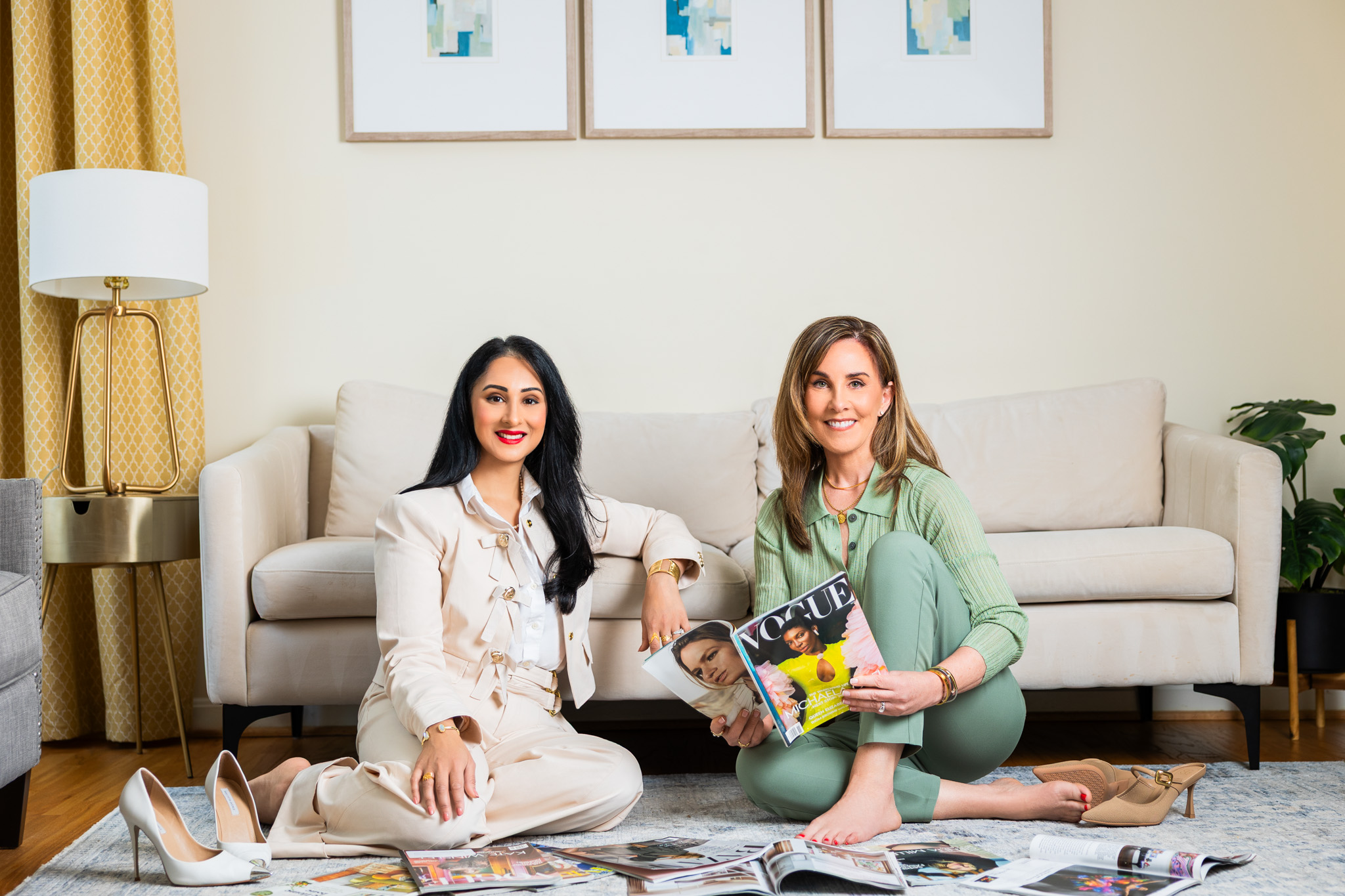 Founders Lisa Malone and Batul Sadiq sitting together.