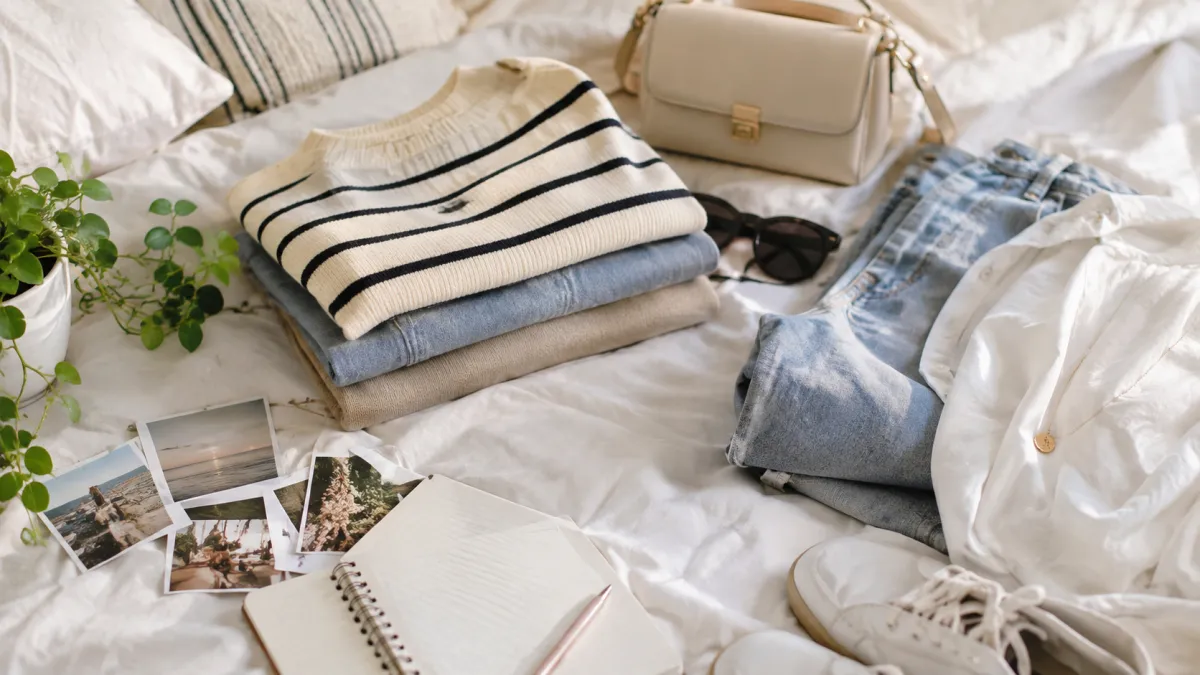 Cozy Pastel Outfit Flat Lay