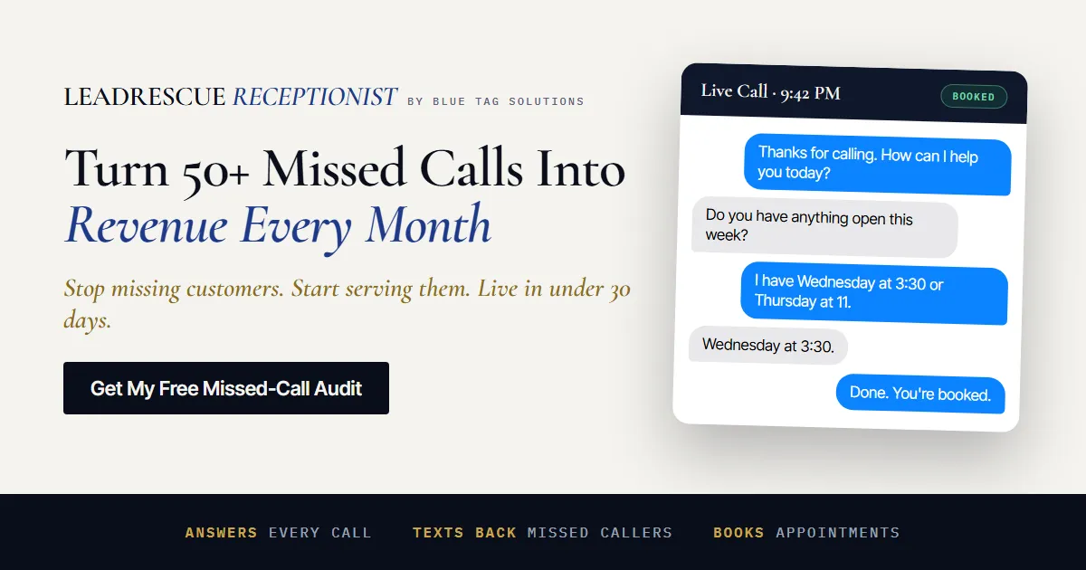 AI receptionist answering calls for a Miami business