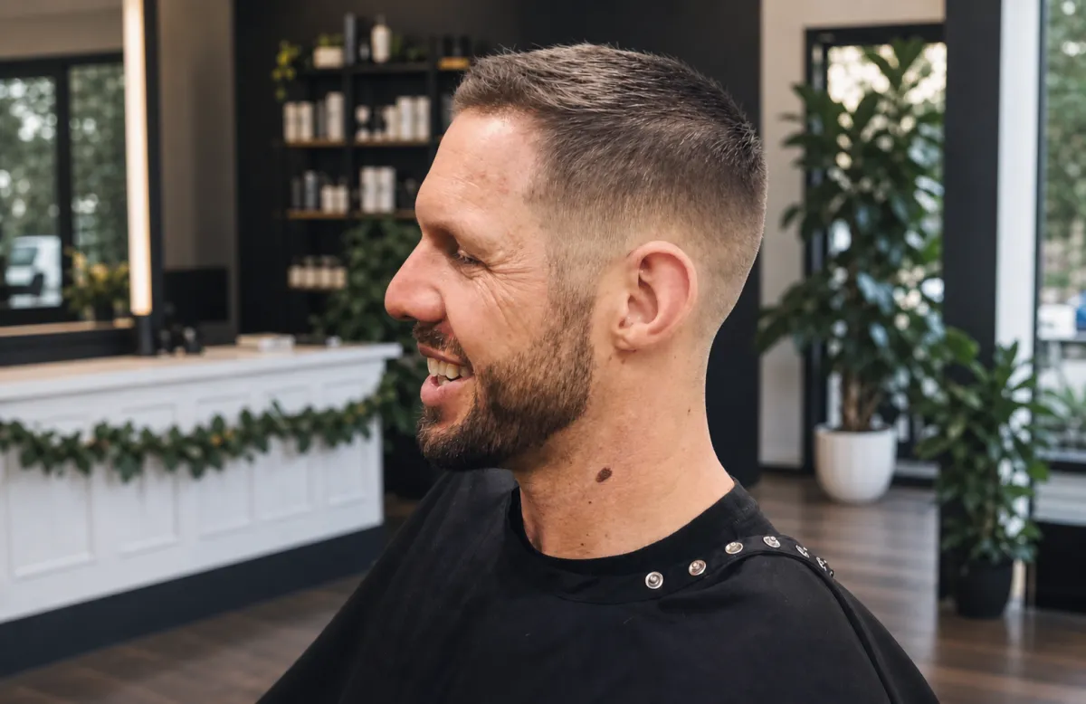 Fades, Men’s haircut and grooming service at Hair By Monique in Upland, California