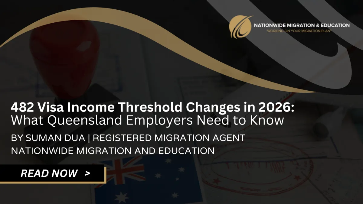 482 visa income threshold changes in 2026 for Queensland employers with updated salary requirements in Australia