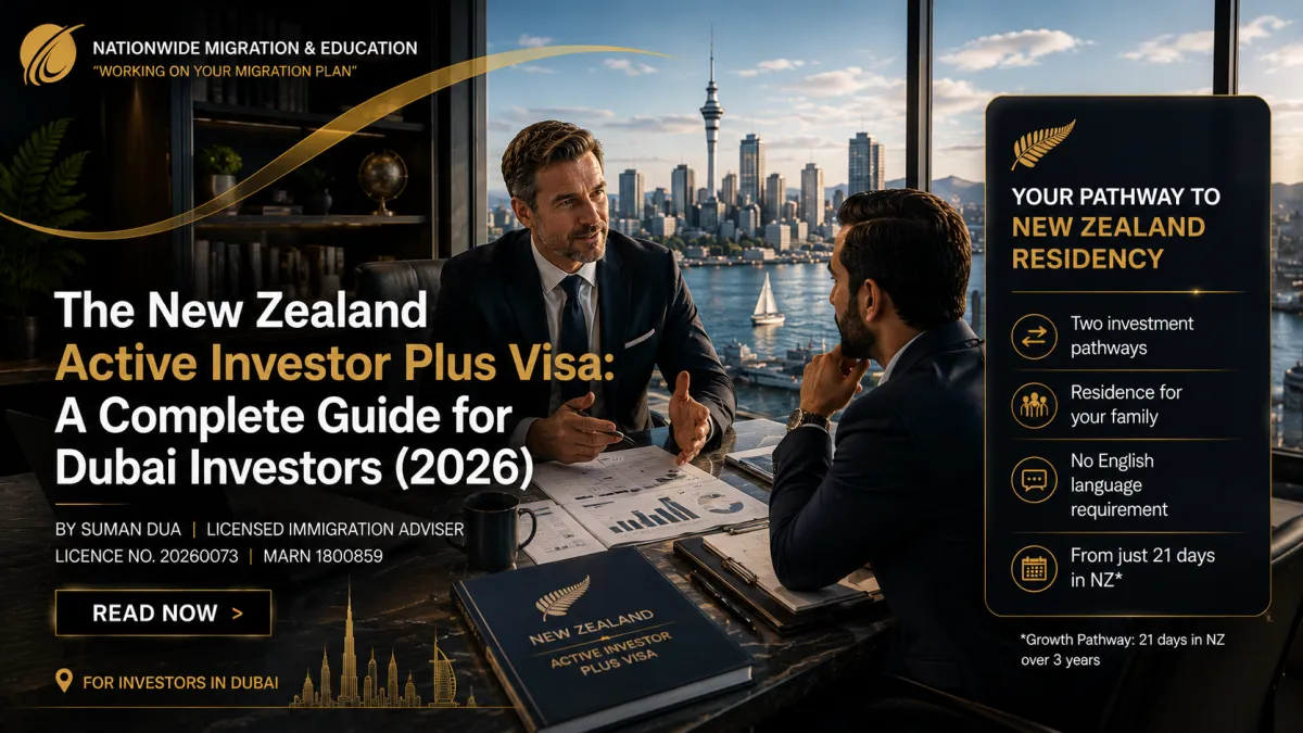 New Zealand Active Investor Plus Visa: A Guide for Dubai Investors