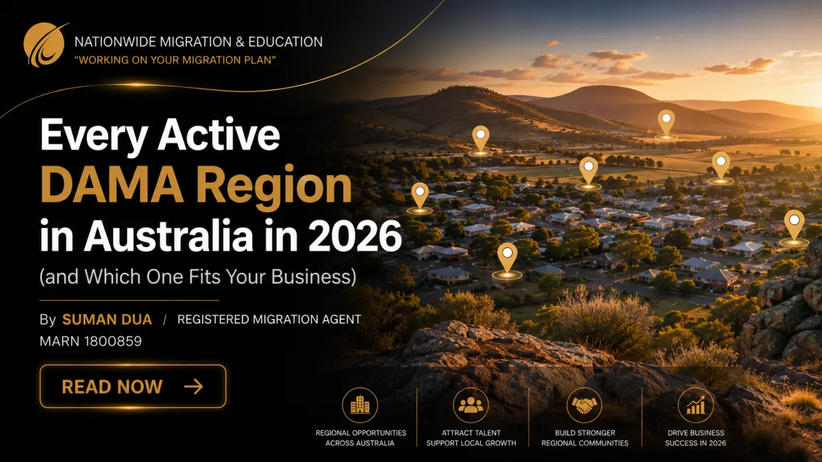 Every active DAMA region in Australia in 2026 — Nationwide Migration & Education