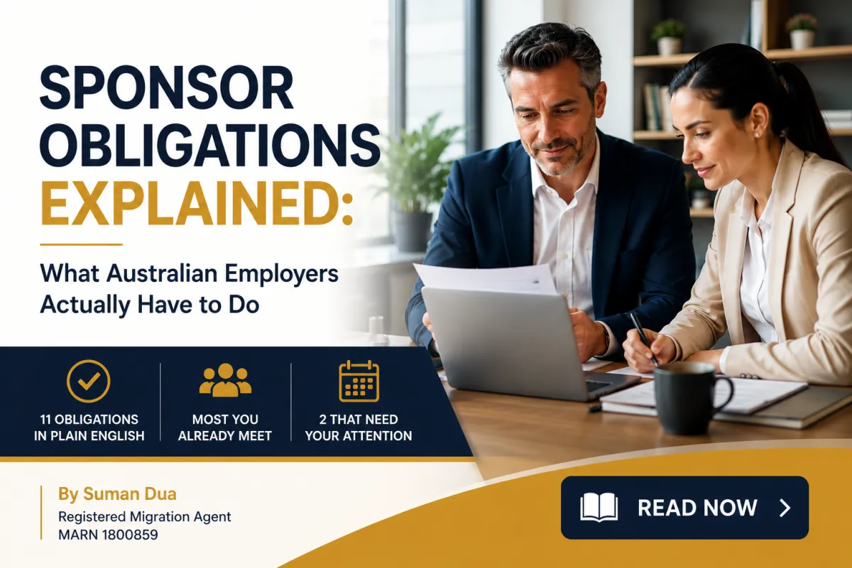 Sponsor Obligations Explained: What Australian Employers Actually Have to Do