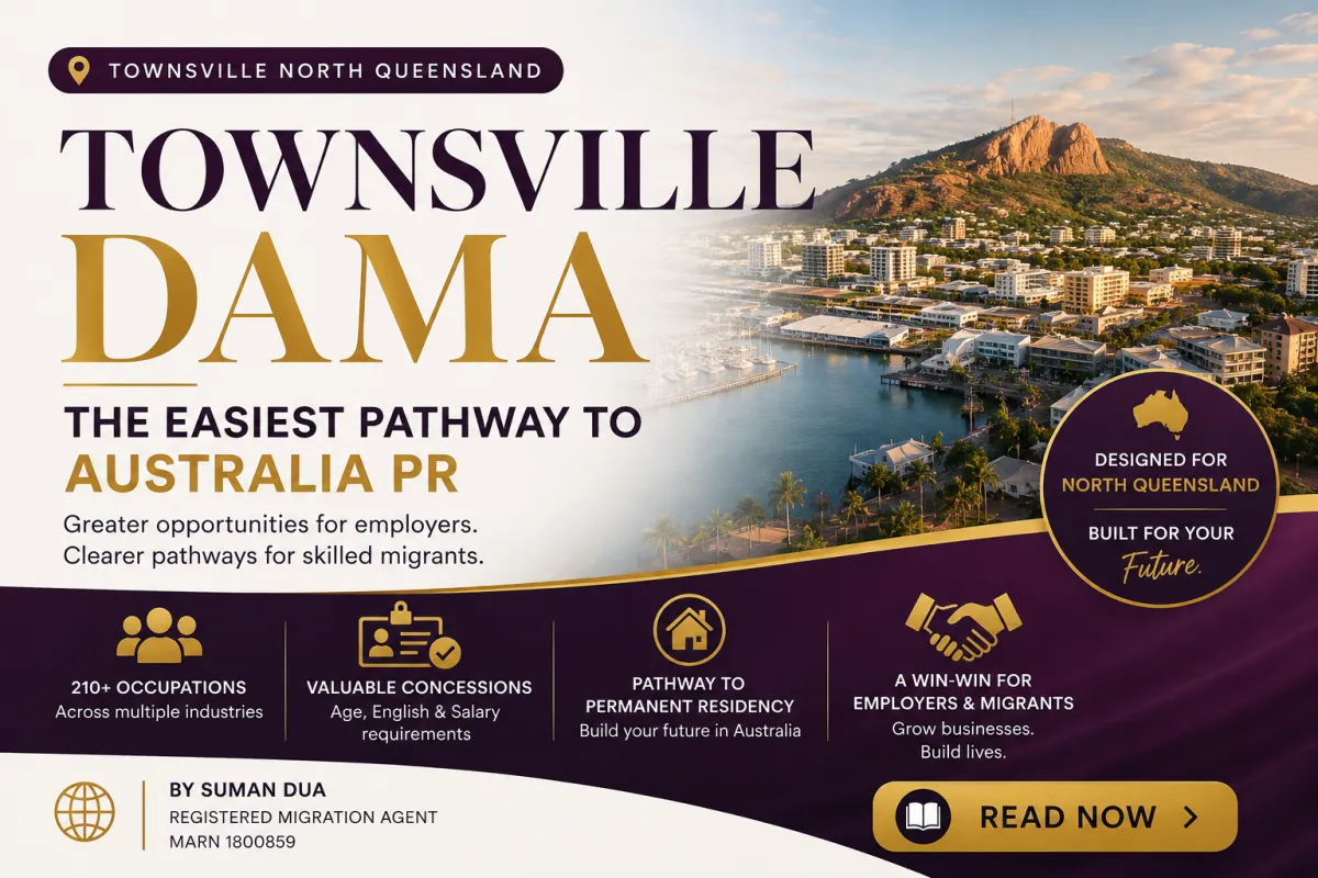 Townsville DAMA: pathway to Australian permanent residency for employers and skilled workers in North Queensland