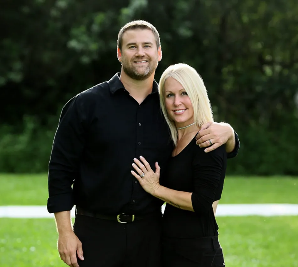 Chris and Stacy, founders of Hook Line & Drinker