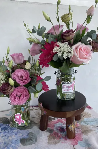 Flowers by Paulann Breast Cancer Awareness Month