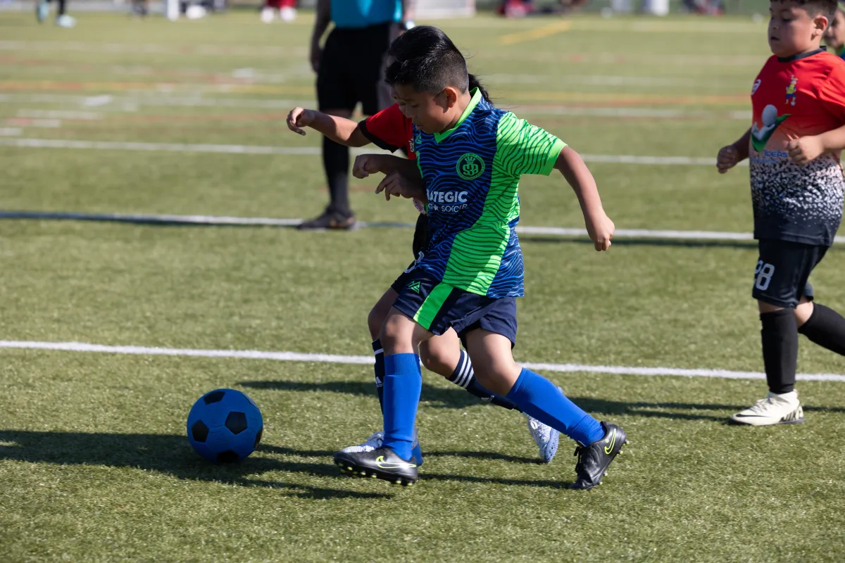 children playing soccer in Westchester
