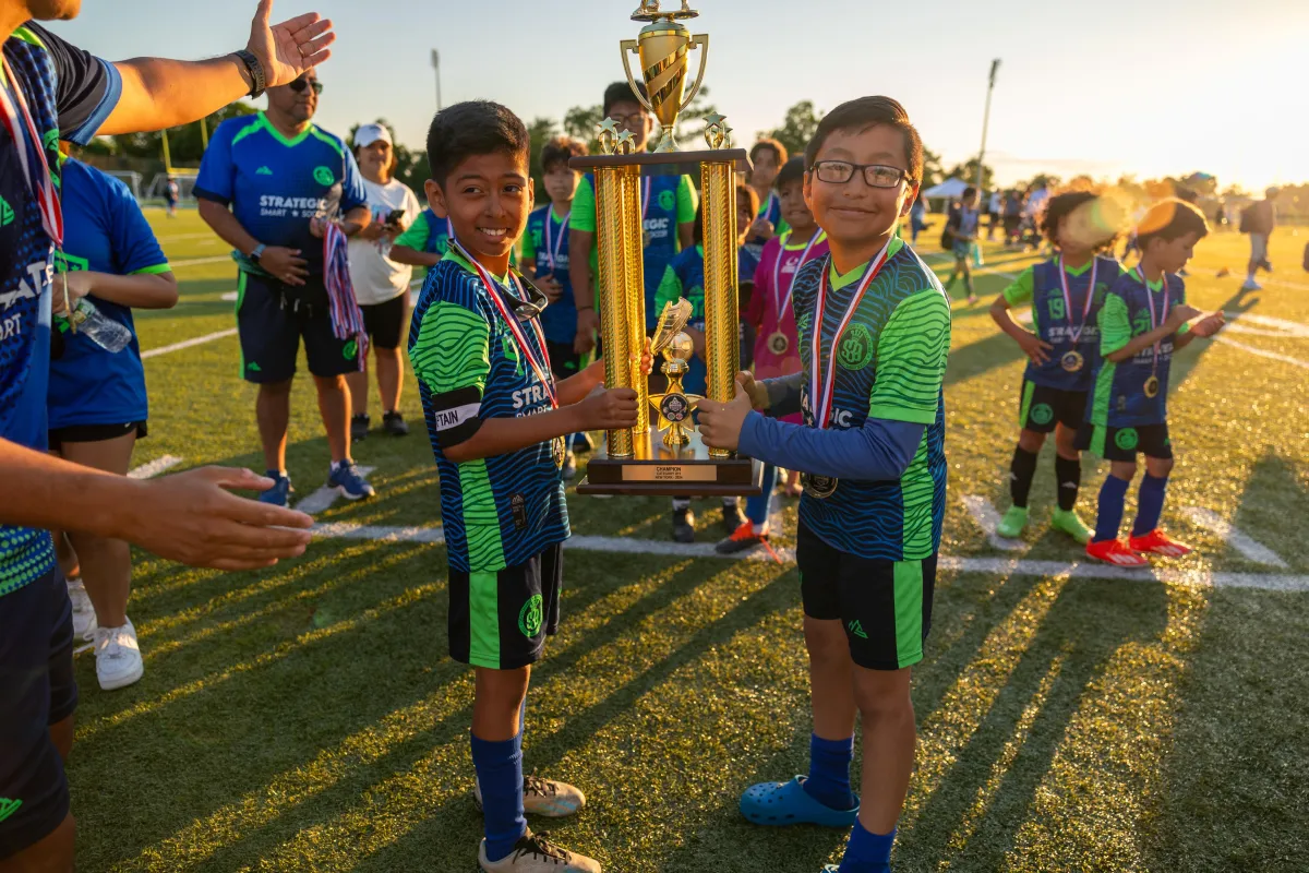 children playing soccer in Westchester