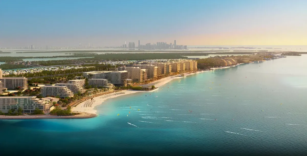Luxury beachfront villa at Al Fahid Island by Aldar