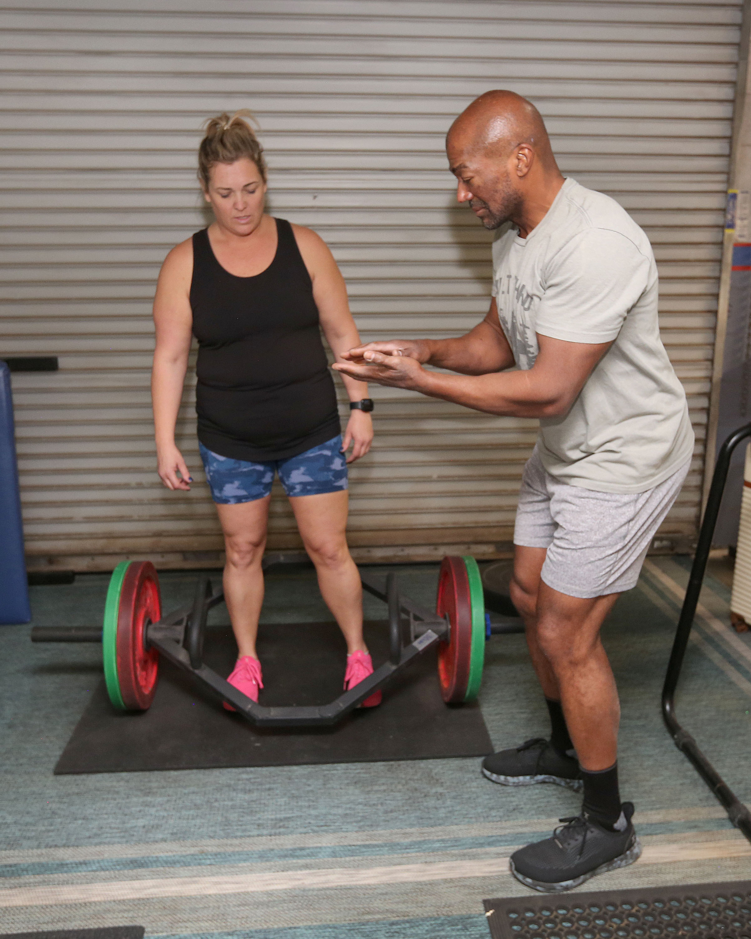Officer Williams getting ready to assault the hex bar deadlift.  And win.