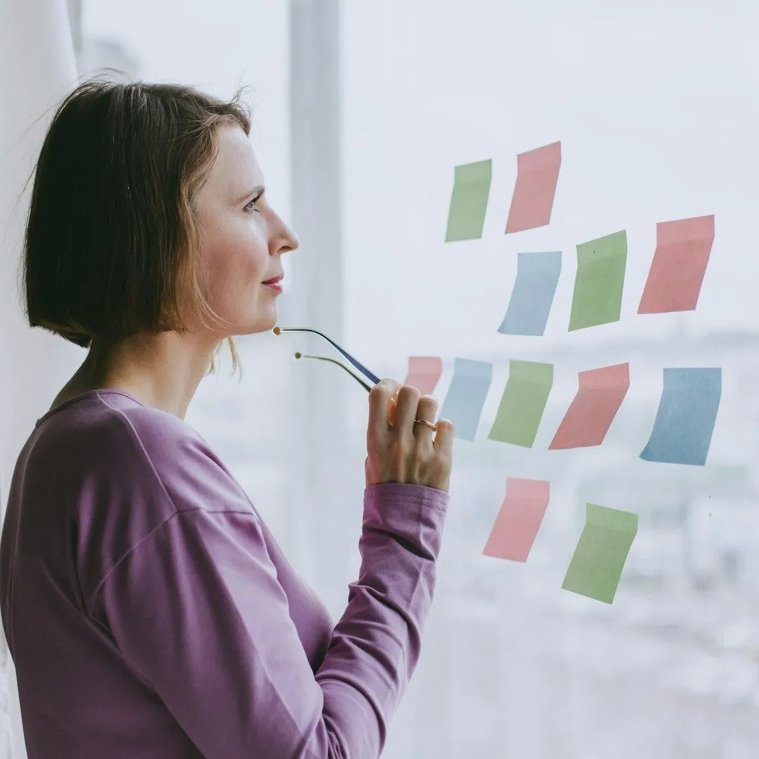 woman making a decision
