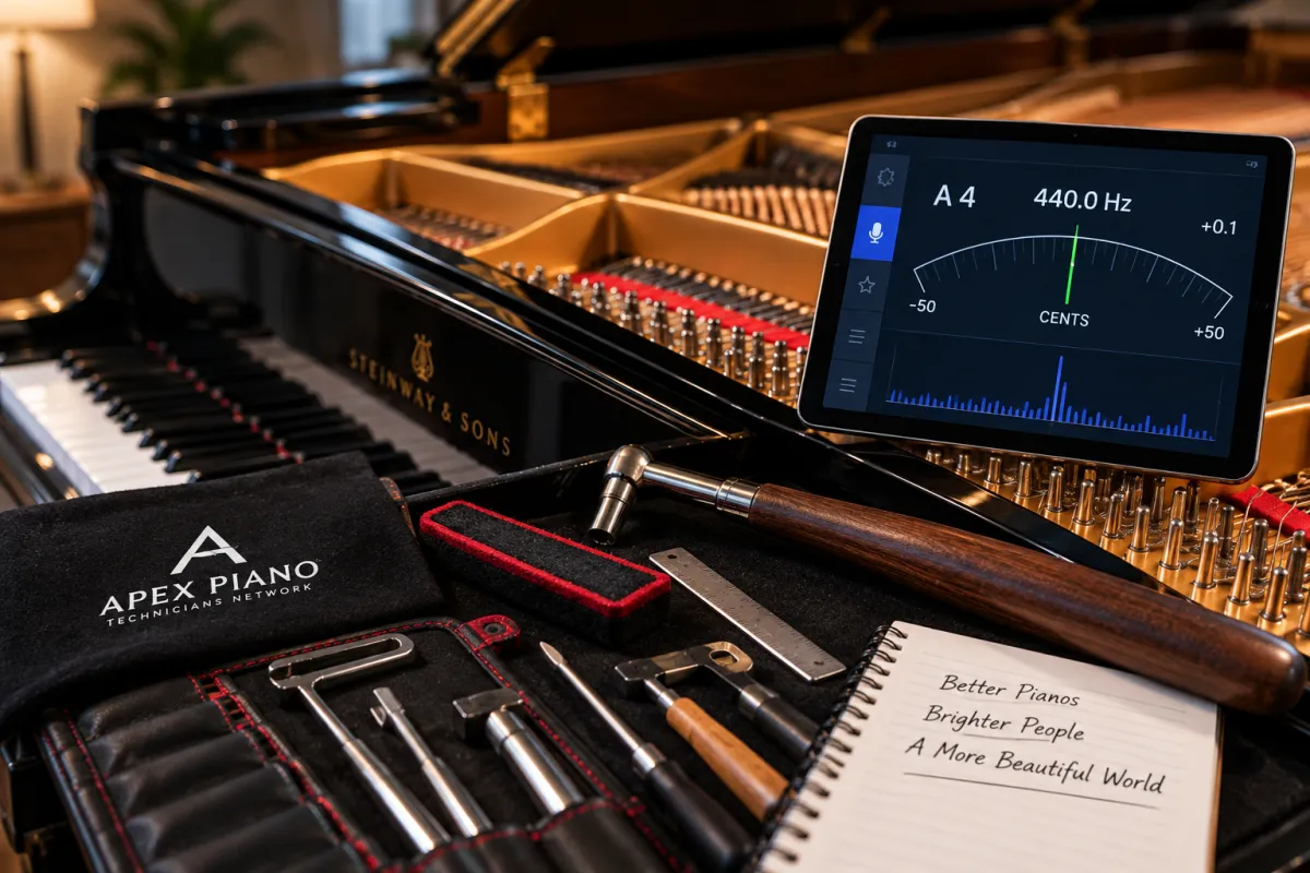 white paper on black piano